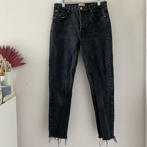 Sezane Eco Friendly Brut Sexy Jeans in Black